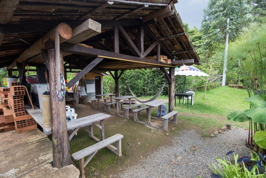 Gasthaus Cabana La Isla Jardín Exterior foto